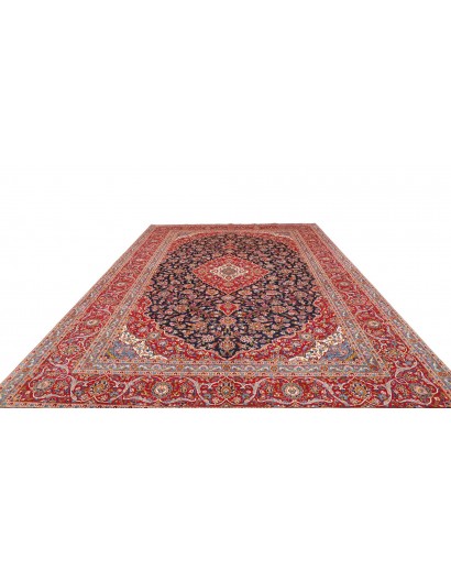 Tappeto Kashan Persia marrone grigio 280x402