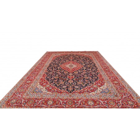 Tappeto Kashan Persia marrone grigio 280x402