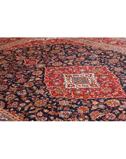 Tappeto Kashan Persia marrone grigio 280x402