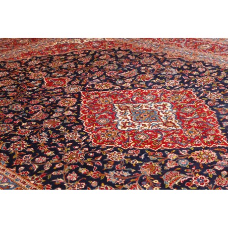 Tappeto Kashan Persia marrone grigio 280x402