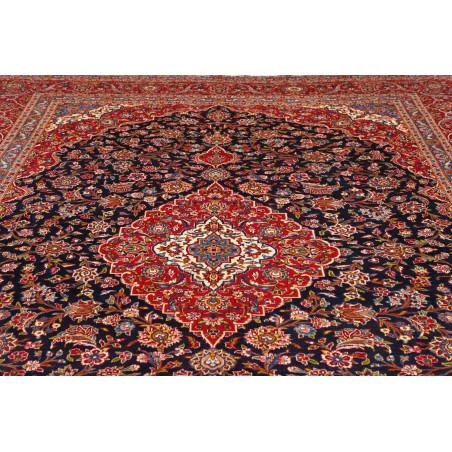 Tappeto Kashan Persia marrone grigio 280x402