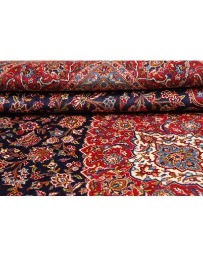 Tappeto Kashan Persia marrone grigio 280x402