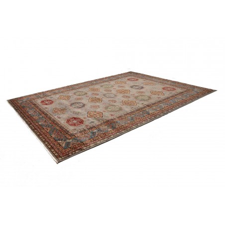Tappeto Kazak Fine Pakistan bianco marrone 277x374