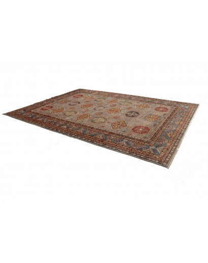 Tappeto Kazak Fine Pakistan bianco marrone 277x374
