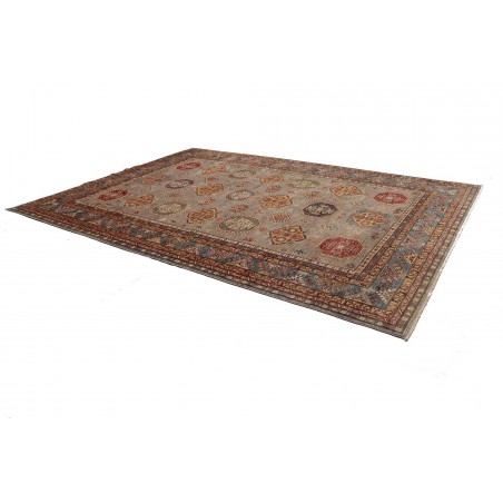 Tappeto Kazak Fine Pakistan bianco marrone 277x374