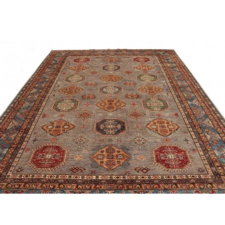 Tappeto Kazak Fine Pakistan bianco marrone 277x374
