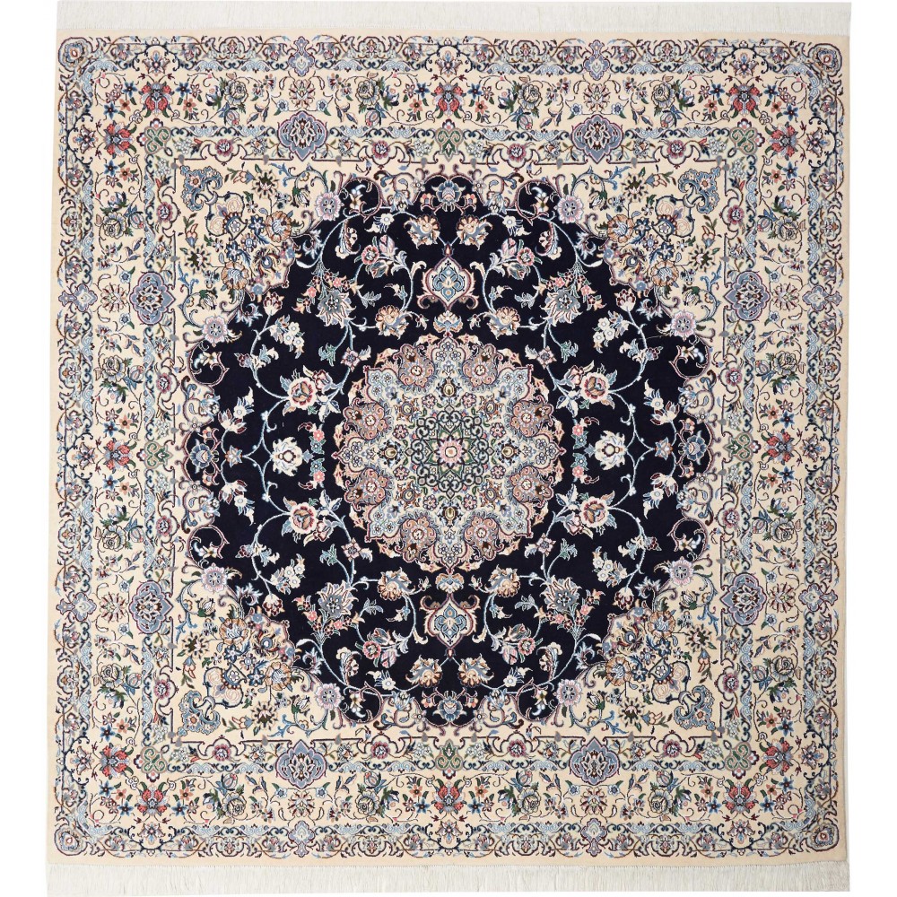 Tappeto Nain 9La Persia bianco 197x207 Tappeto Nain 9La Persia bianco 197x207