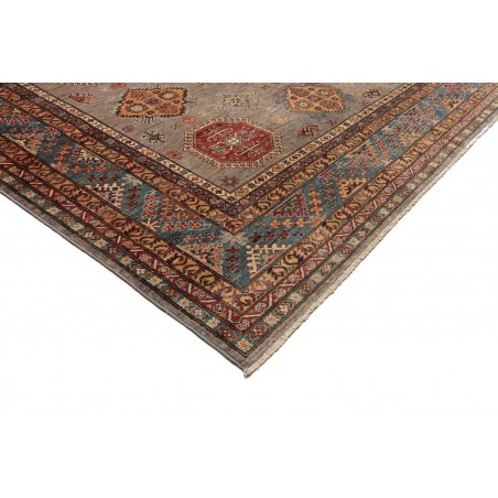 Tappeto Kazak Fine Pakistan bianco marrone 277x374
