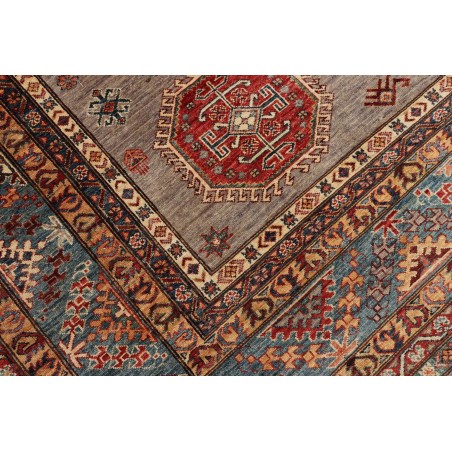 Tappeto Kazak Fine Pakistan bianco marrone 277x374