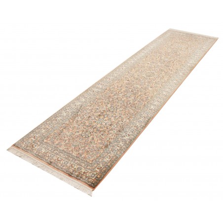 Tappeto Kashmir India arancione bianco 79x296