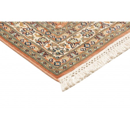 Tappeto Kashmir India arancione bianco 79x296