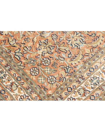 Tappeto Kashmir India arancione bianco 79x296