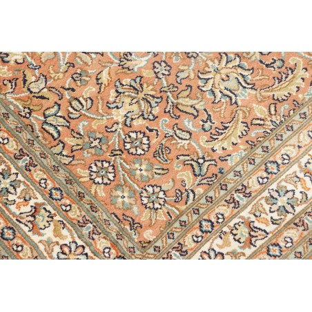 Tappeto Kashmir India arancione bianco 79x296