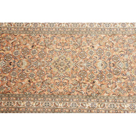 Tappeto Kashmir India arancione bianco 79x296