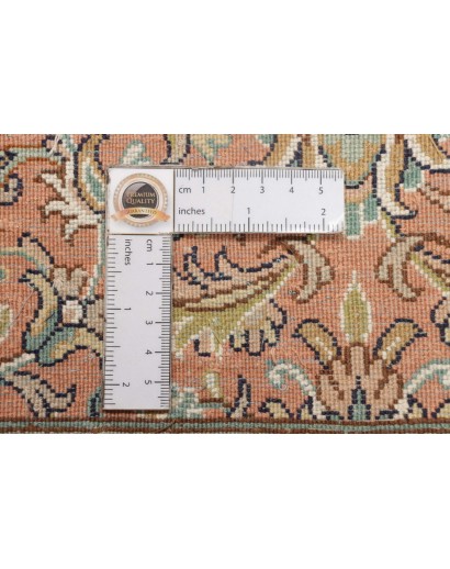 Tappeto Kashmir India arancione bianco 79x296