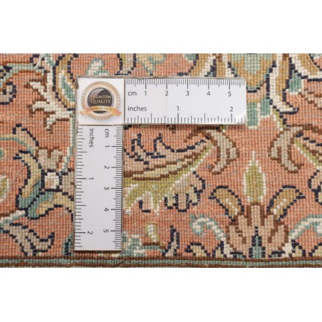 Tappeto Kashmir India arancione bianco 79x296