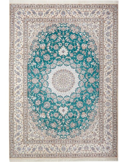 Tappeto Nain 9La Persia bianco verde 248x355