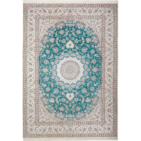 Tappeto Nain 9La Persia bianco verde 248x355