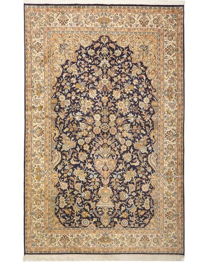 Tappeto Kashmir India marrone grigio 121x190