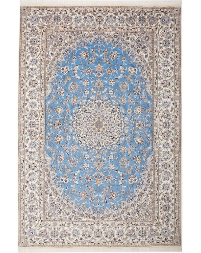 Tappeto Nain 9La Persia bianco grigio 197x297