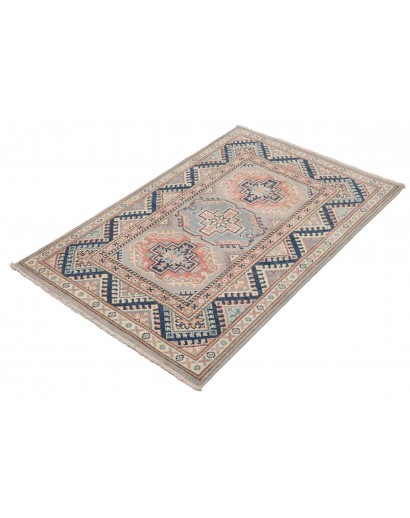 Tappeto Kazak Afghanistan beige grigio 82x124