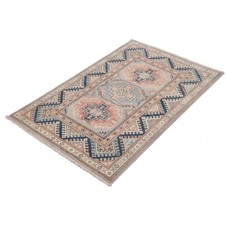 Tappeto Kazak Afghanistan beige grigio 82x124