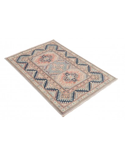 Tappeto Kazak Afghanistan beige grigio 82x124