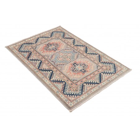 Tappeto Kazak Afghanistan beige grigio 82x124