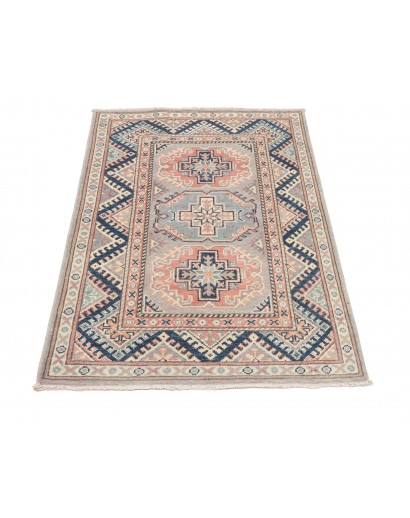 Tappeto Kazak Afghanistan beige grigio 82x124