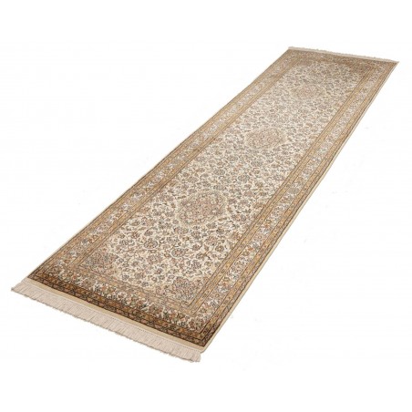 Tappeto Kashmir India marrone verde 78x272