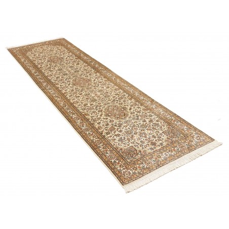 Tappeto Kashmir India marrone verde 78x272