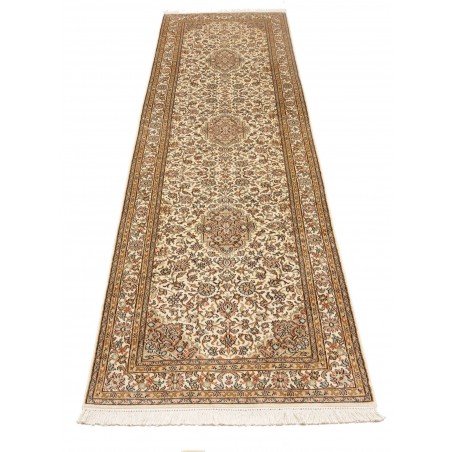 Tappeto Kashmir India marrone verde 78x272