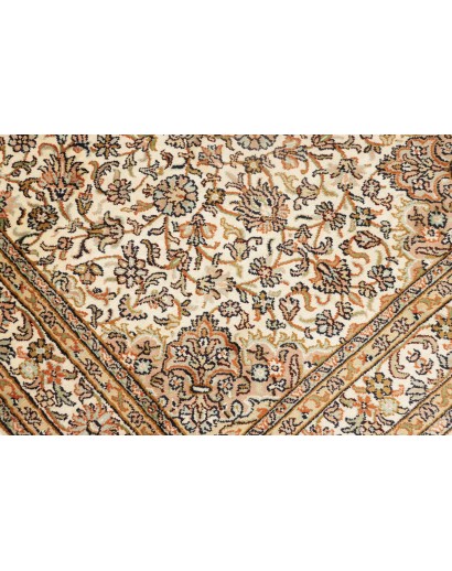 Tappeto Kashmir India marrone verde 78x272