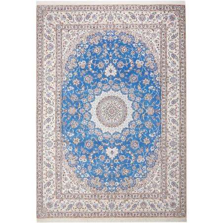 Tappeto Nain 9La Persia bianco blu 250x359