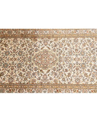 Tappeto Kashmir India marrone verde 78x272