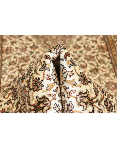 Tappeto Kashmir India marrone verde 78x272