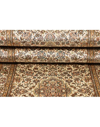 Tappeto Kashmir India marrone verde 78x272
