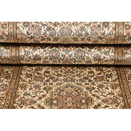 Tappeto Kashmir India marrone verde 78x272