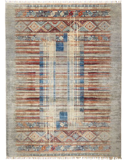 Tappeto Siva Pakistan azzurro 210x280