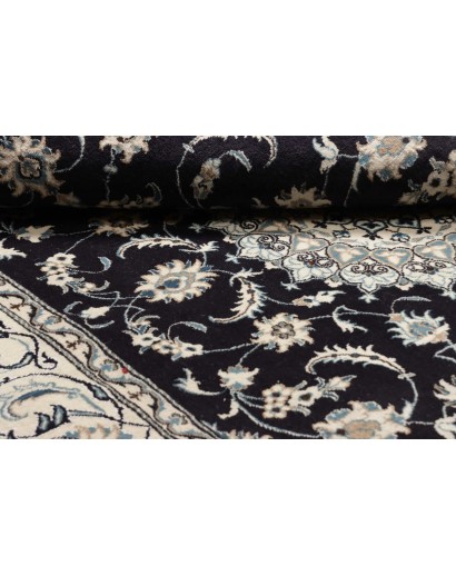 Tappeto Nain Kashmar Persia grigio 196x302
