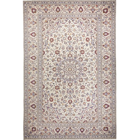 Tappeto Kashan Persia bianco grigio 244x363