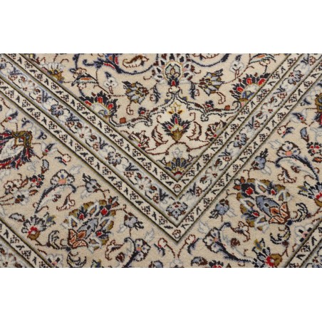 Tappeto Kashan Persia bianco grigio 244x363