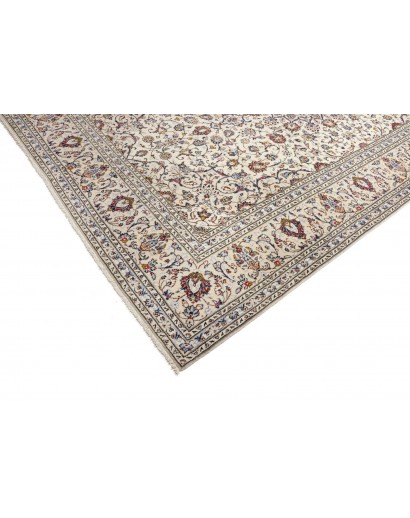 Tappeto Kashan Persia bianco grigio 244x363
