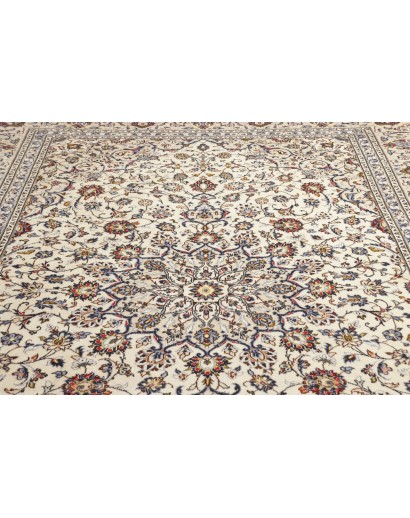 Tappeto Kashan Persia bianco grigio 244x363