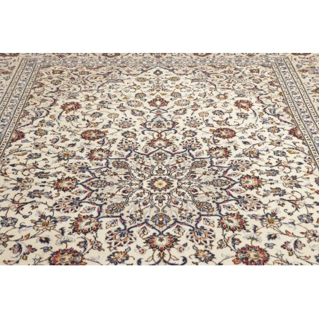 Tappeto Kashan Persia bianco grigio 244x363