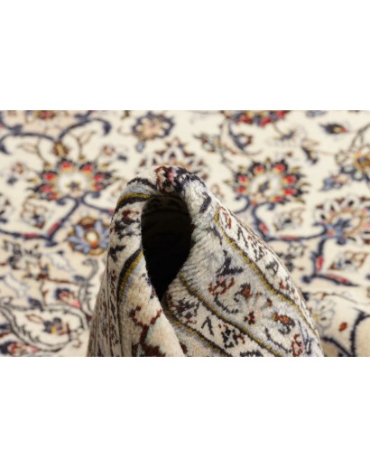 Tappeto Kashan Persia bianco grigio 244x363