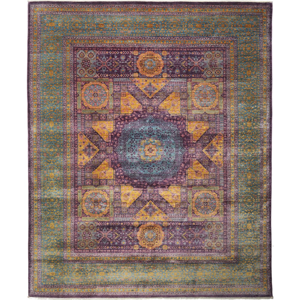 Tappeto Mamlouk Pakistan azzurro marrone 245x298