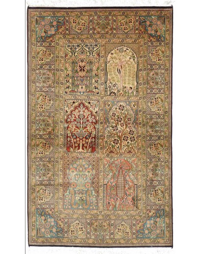 Tappeto Kashmir India bianco 92x154