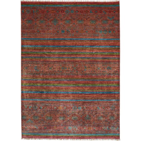 Tappeto Samarkand Pakistan marrone grigio 201x284