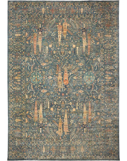 Tappeto Shahi Fine Pakistan azzurro marrone 302x434